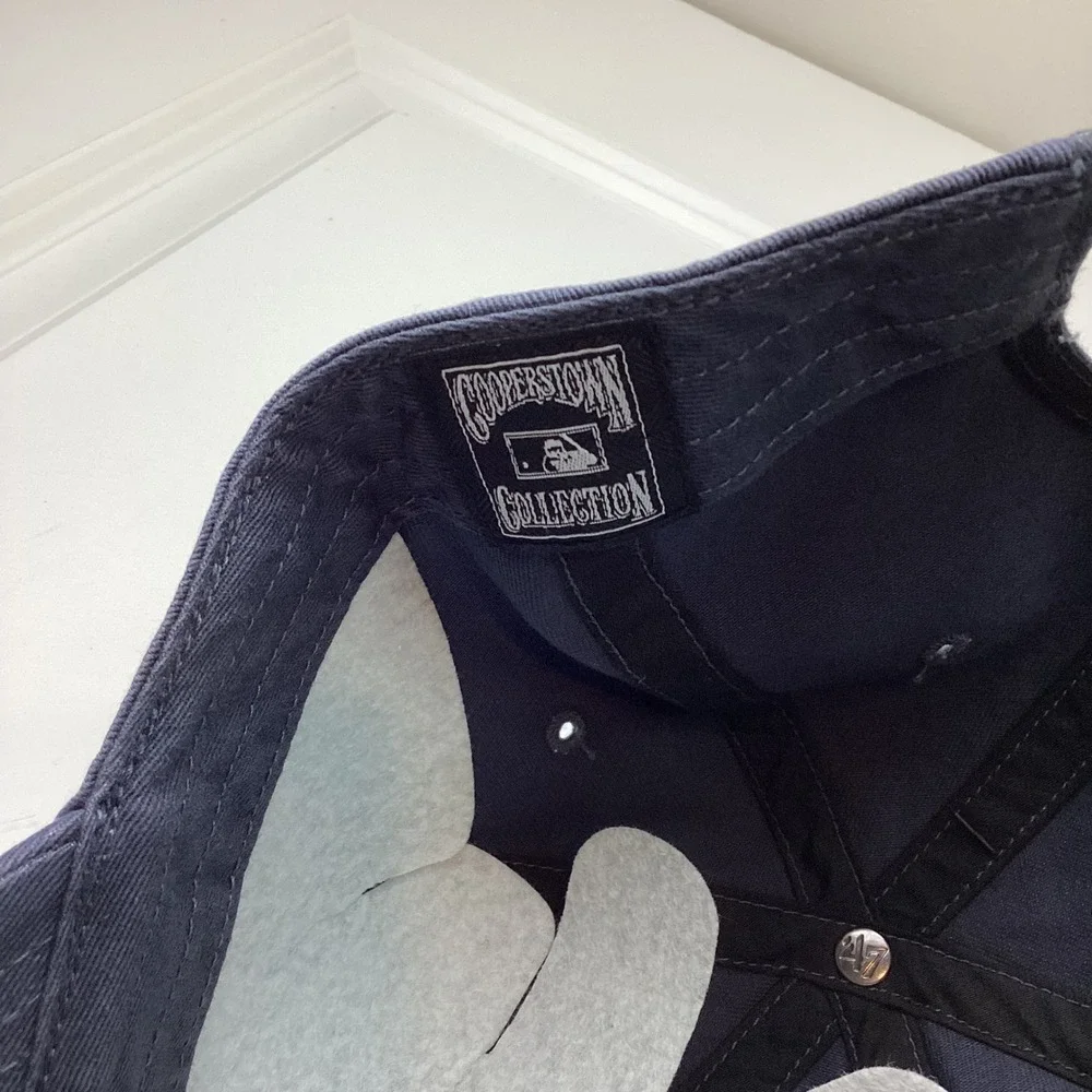 47 Brand Chicago Cubs Cooperstown Walking Bear Clean Up Hat Navy Blue Adjustable